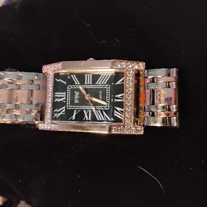 Elegant Silver and Rose Gold Watch